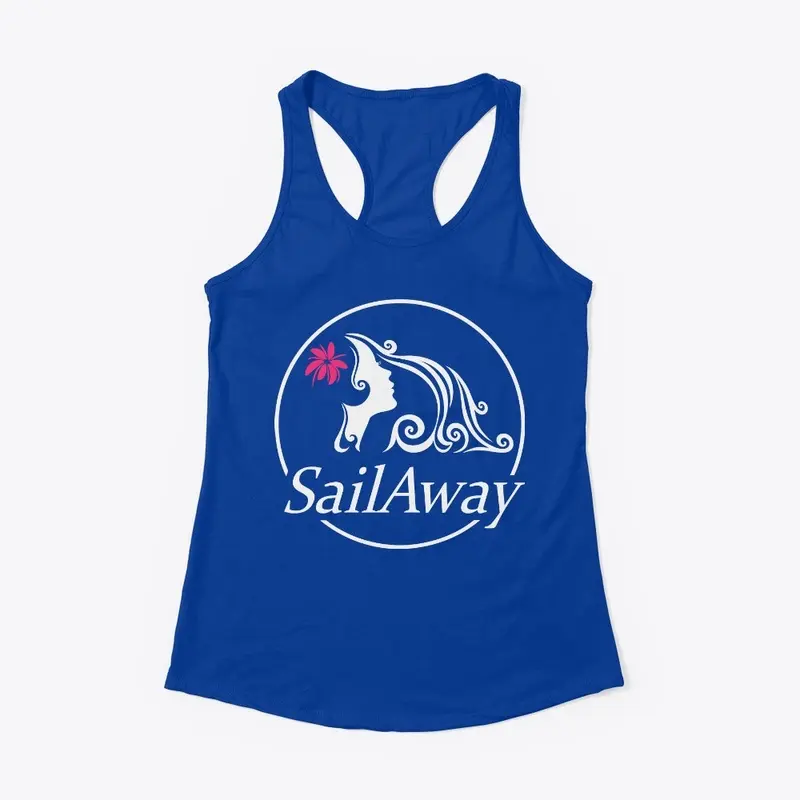 Women's Racerback SailAway Logo